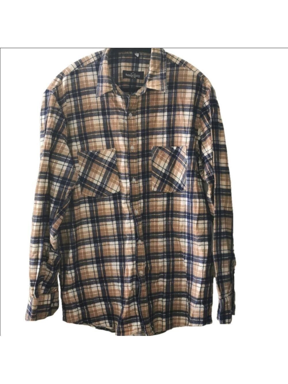 Vintage Northwest Territory plaid flannel shirt. Size Large. EUC